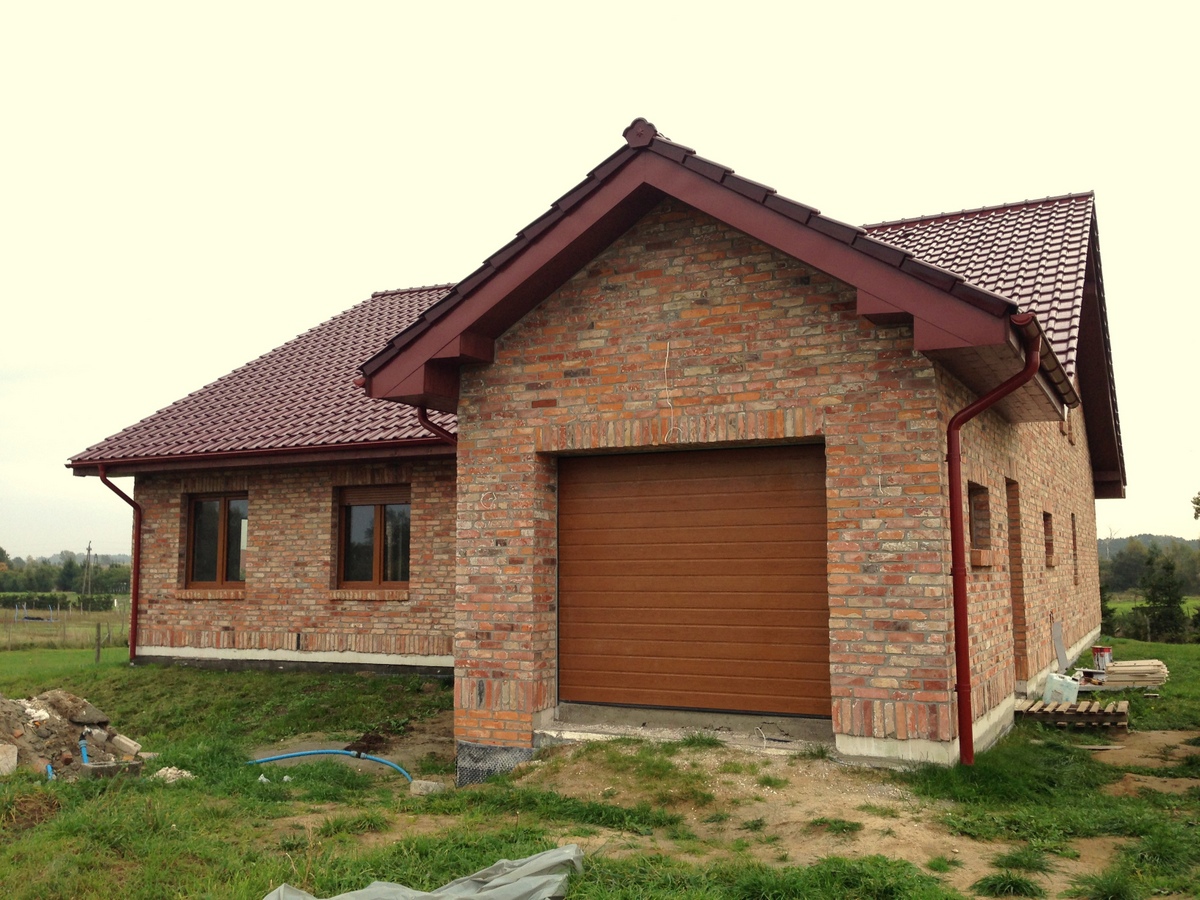 Elewacja z płytek z cegły